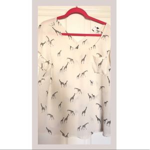 Torrid Giraffe Blouse • Torrid Blusa de jirafa